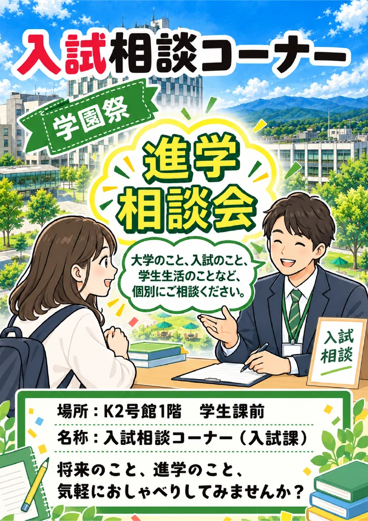 進学相談会（入試相談コーナー）のポスター